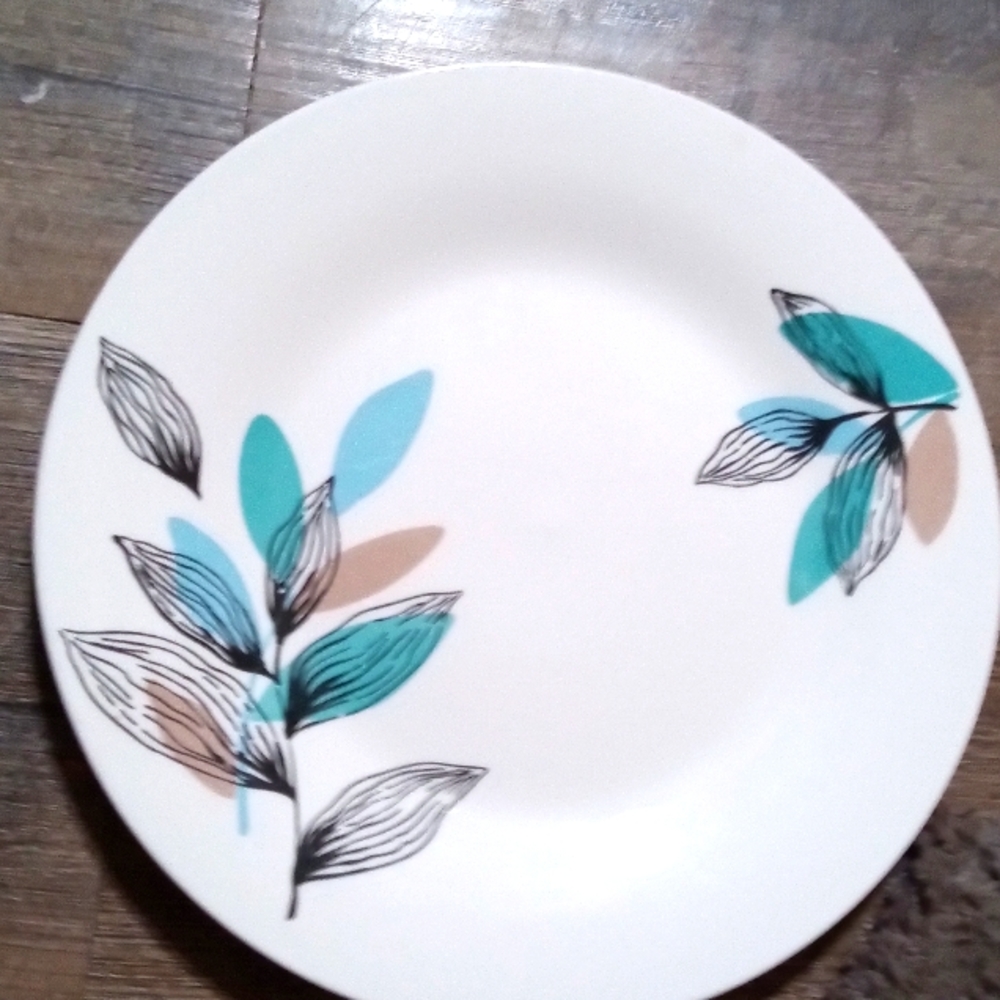 COPY - Gibson Home. 10 inch. Vineyard Blue Pattern. Two are available.